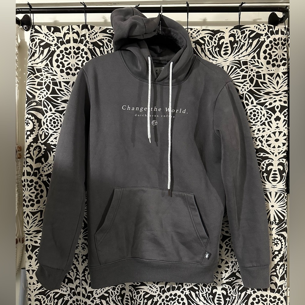 Dutch Bros change the world grey sweatshirt